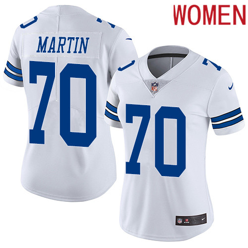 2019 women Dallas Cowboys 70 Martin white Nike Vapor Untouchable Limited NFL Jersey style